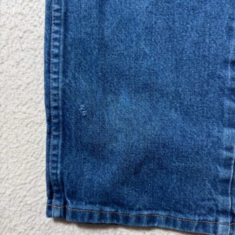 Wrangler Straight Leg Jeans Mens 34x34 Blue Good Vintage 936PWD Denim Pants - Picture 10 of 12